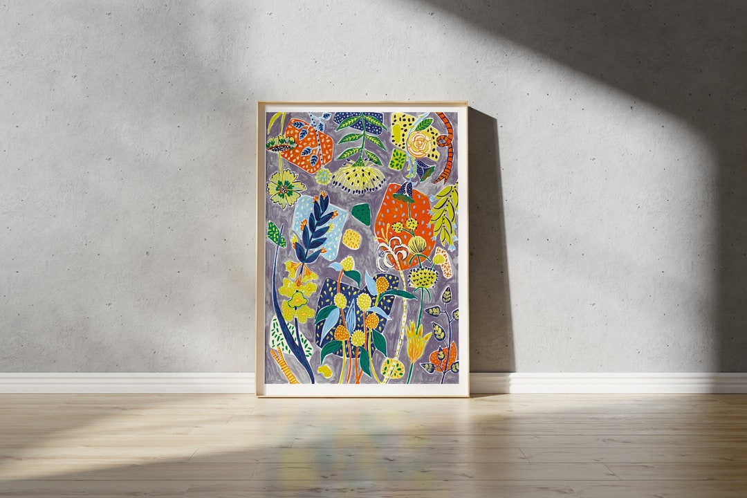 Bloom // Botanical Art Large Art Print Wall Art Floral Art - Etsy UK
