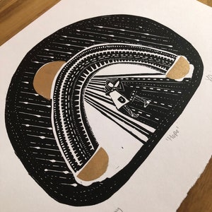 A NEW HOPE Original Lino Print