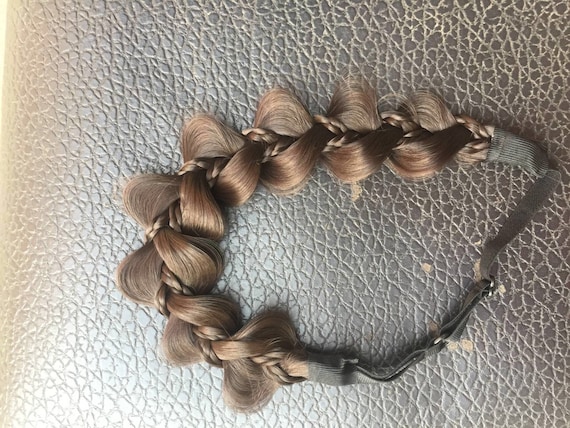 Unique Six Strands Flower Braided Band Medium Brown Boho Etsy