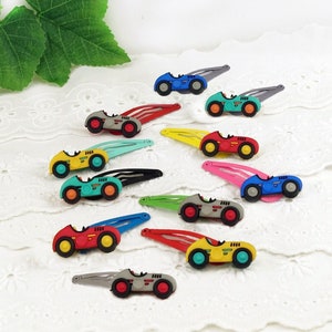 Car Hair Clips Boy Racing Car Racing Car Speed Racer Hair Clip UNISEX Hair Clip Boy Santa Claus Advent Calendar Christmas