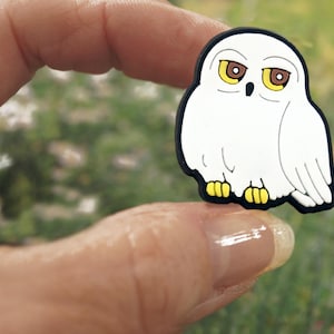 Snow owl shoe pins, white owls, pendants, children&#39;s shoe charms * for Easter Santa Claus Advent calendar Christmas