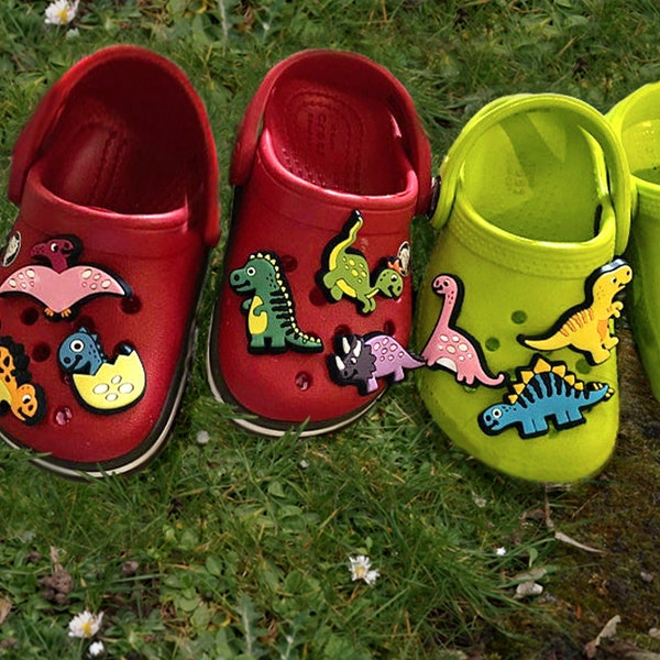 Dino Shoe Charms Kids Badge Pins Shoe Clip Shoe Buckles Crocs Charms Crocs Jewelry