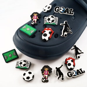 Football shoes pin boy shoe clip shoe pendant charms for shoes for Easter Santa Claus Advent calendar Christmas