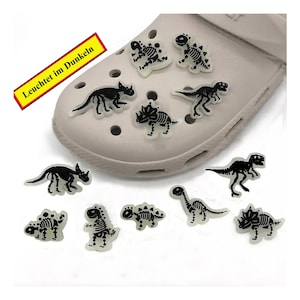 Dino shoes pin glow in the dark charm shoe clip children pendant pins shoe clip