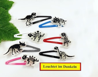 Dino Haarspangen Jungen, T-Rex  Kinder Haarclip Haargummi UNISEX Haarspange Junge Nikolaus Adventskalender Weihnachten