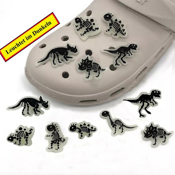 Dino Shoe Pins Glow in the Dark Charm Shoe Clip Kids Crocs Badge Pins Shoe Clip