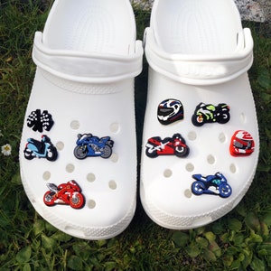 Motorcycle shoes pin shoe charms shoe clip motorsport pendant for Easter Santa Claus Advent calendar Christmas