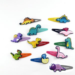 Dino hair clips children T-Rex children's hair clip UNISEX hair clip boy for Easter Santa Claus Advent calendar Christmas image 1