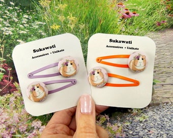 Meerschweinchen Haarspangen Hamster Kinder Haargummi  Haarclip Geschenk Ostern  KinderGeburtstag  Nikolaus Adventskalender Weihnachten