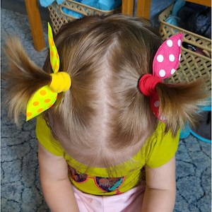 Hair bows hair tie dots, ponytail holder with bow, hair band, ponytail holder, bow hair band for children, baby hair tie
