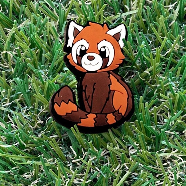 Red Panda Badge for Crocs Charm Shoe Shoe Clip Jungle Animals Pin Crocs Jewelry, Shoes for Easter Advent Calendar Christmas