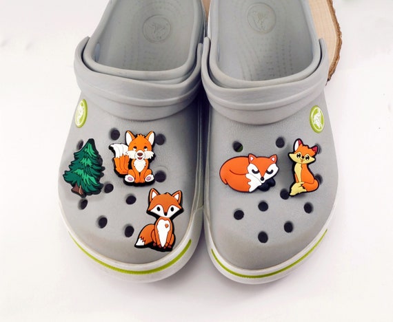 Fox Crocs Charm Shoe Clip Shoes Badge Pin Crocs Jewelry, Charms for Shoes  for Easter Santa Claus Advent Calendar Christmas 