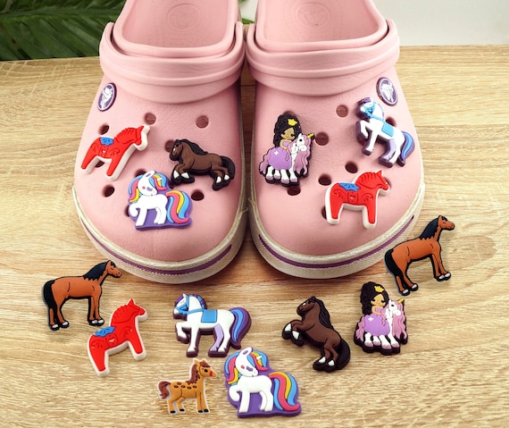 Horse Unicorn Princess Crocs Charm Shoe Clip Shoe Pin Crocs Jewelry, Charms  for Shoes 