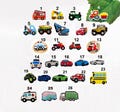 Police Fire Engine Excavator Tractor Car Shoes Pin Charms Truck Shoe Clip Pendant product logo
