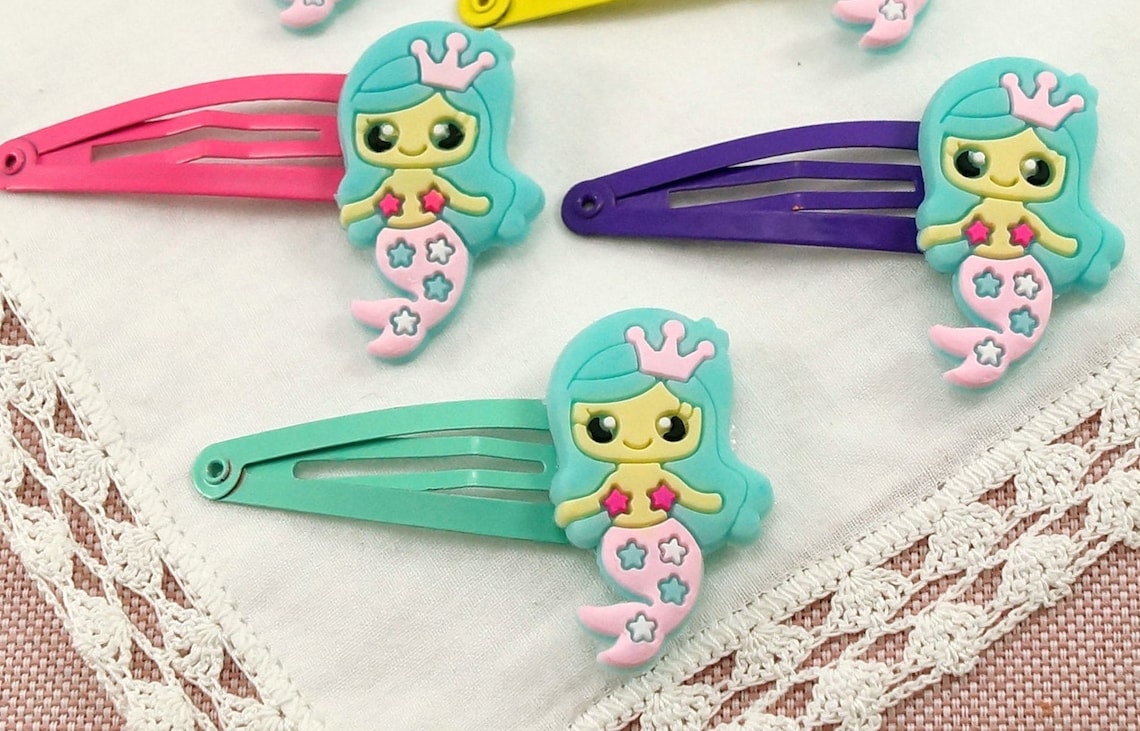 Mermaids Hair Clips Kids Mermaid Hair Clips Hair Clip Gift for Etsy