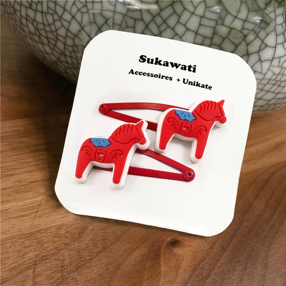 Horse Hair Clips Dala Horse Hair Clip Children's Hair Clip 