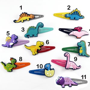 Dino hair clips children T-Rex children's hair clip UNISEX hair clip boy for Easter Santa Claus Advent calendar Christmas image 3