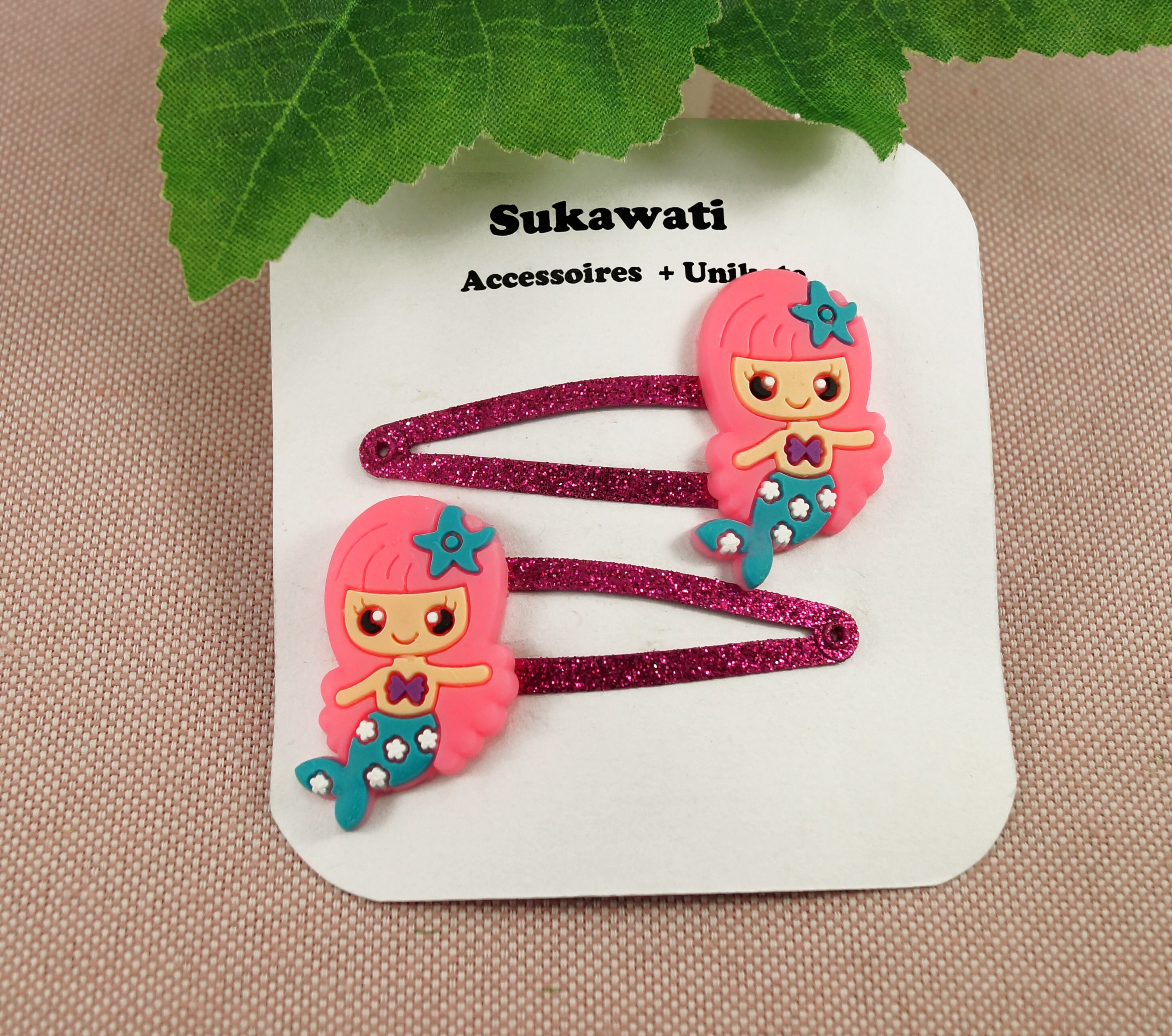 Mermaid Hair Clips Children's Mermaid Hair Clips Hair Etsy
