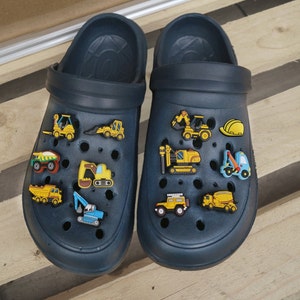 Véhicules de chantier Crocs Badge Pelle Camion Bétonnière Chariot élévateur Chaussures Pince à chaussures Pompiers, Charmes de voiture image 5