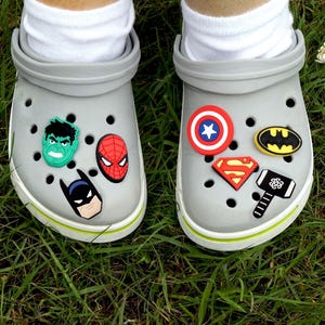 Hero Shoes Pin Charms Children Shoe Charms Heroes Gift for Easter Santa Claus Advent Calendar Christmas
