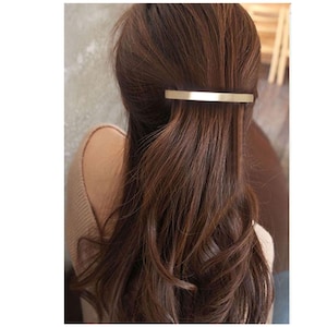 Hair clip metal gold, silver rectangle hair clip hair clip hair clip hairstyle bridal gift hair