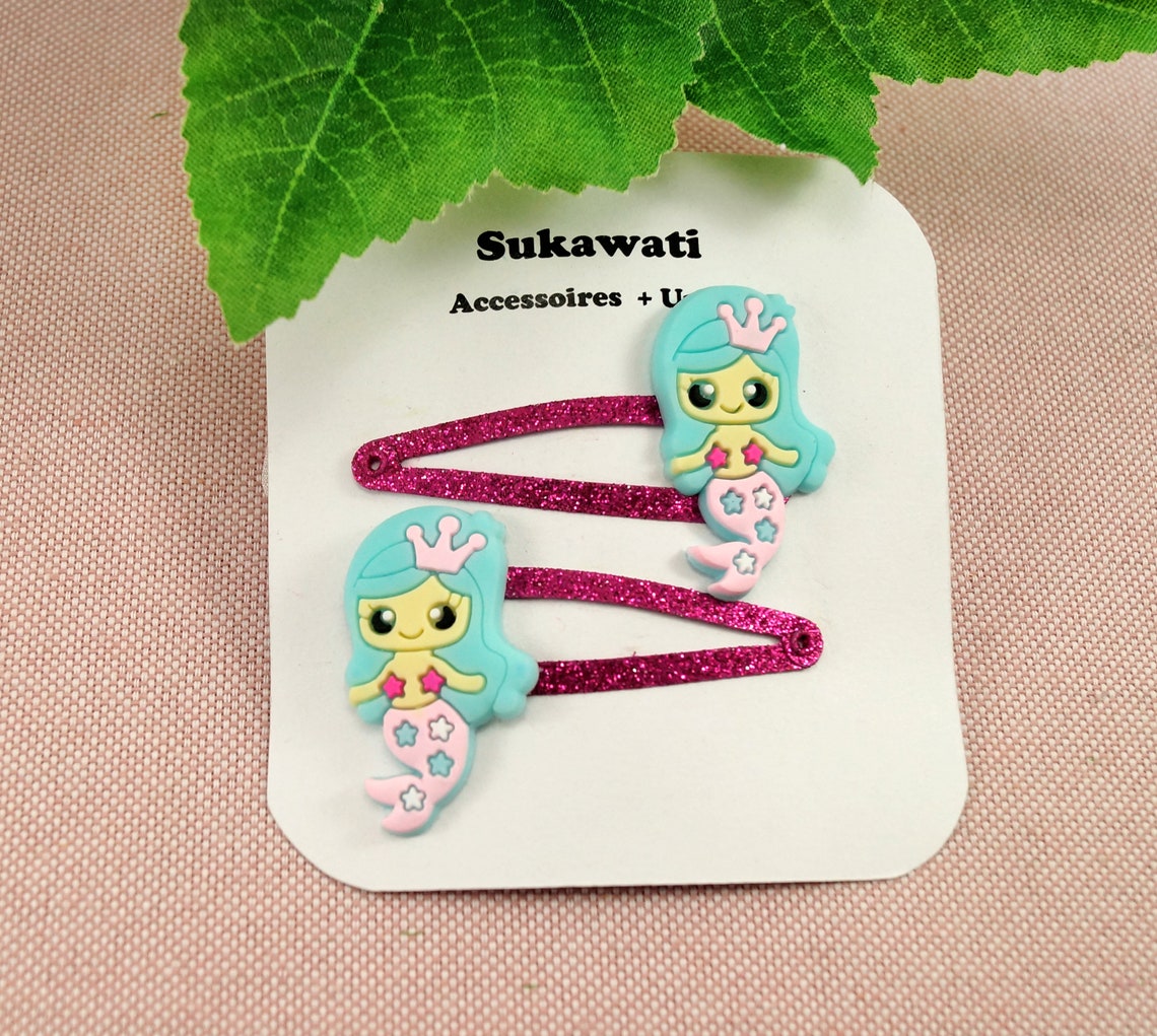 Mermaids Hair Clips Kids Mermaid Hair Clips Hair Clip Gift for Etsy