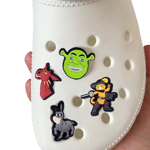 Children&#39;s shoes pin ogre donkey dragon shoe pendant boy charms gift for Easter Santa Claus Advent calendar Christmas