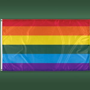 Handmade Gay Pride Day Rainbow Flag - 3x5 LGBT Flag - Printed in the USA