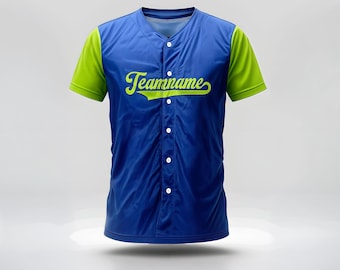 Custom Baseball Jersey, Personalized Name Number Shirt, Team Uniform, Sports Apparel