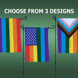 LGBTQ Pride Garden Flag: Weather-Resistant Double-Sided Polyester (12” x 18”)
