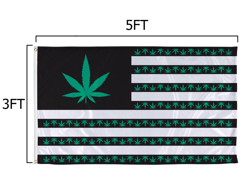 Cannabis Nation Flag 3x5 – Weed/Pot Flag, Durable Polyester image 2