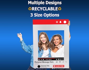 Cornice per selfie personalizzata per i social media: accessorio per photo booth per feste