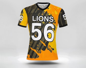 Custom Football Jersey, Personalize with Name and Number