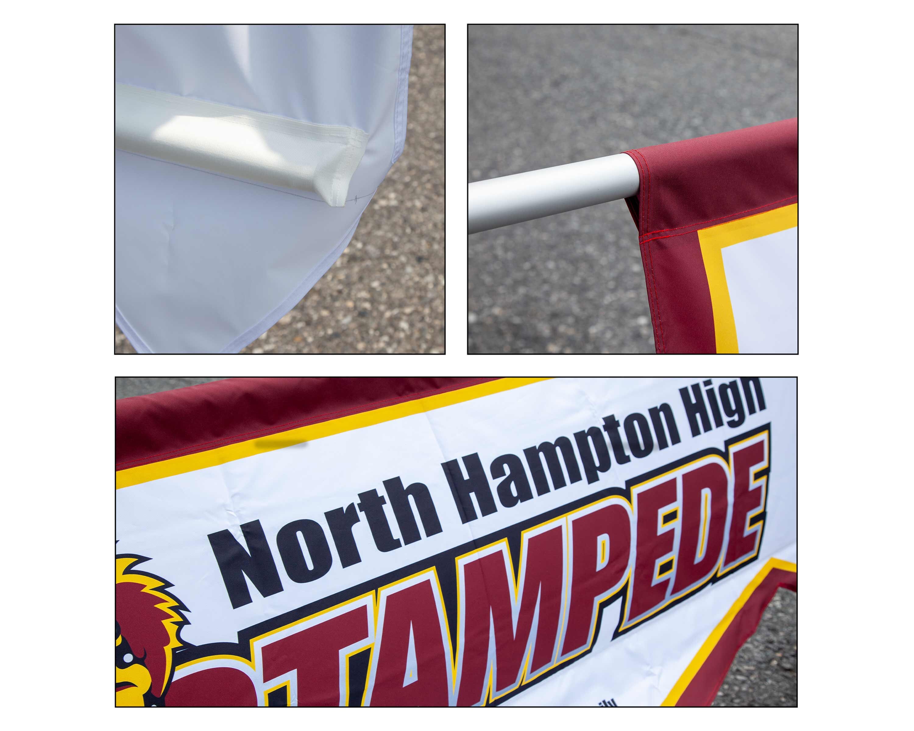 Custom Parade Banner: Hand-sewn Polyester, Optional Pole & Fringe - Etsy