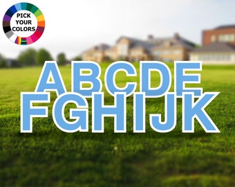 Yard Alphabet Set: 26pc Bold Weather-Resistant Lawn Letters