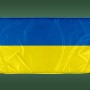 Handmade Ukraine Flag - 3ft x 5ft - Made from Durable Polyester