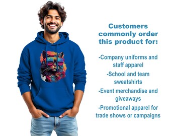 Custom Logo Sweatshirt: Personalized  Picture, Team, or Company Hoodie