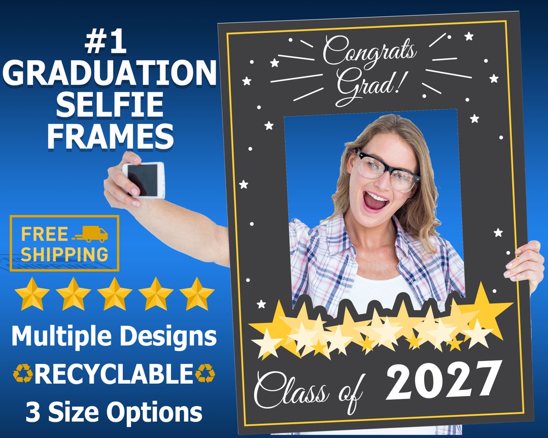 Personalized Graduation Photo Booth Frame, Graduation Party Selfie