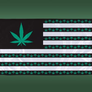 Cannabis Nation Flag 3x5 – Weed/Pot Flag, Durable Polyester image 1