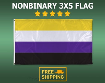 3x5 Nonbinary Pride Flag - LGBTQIA+ Gay Pride Flag - Printed in the USA