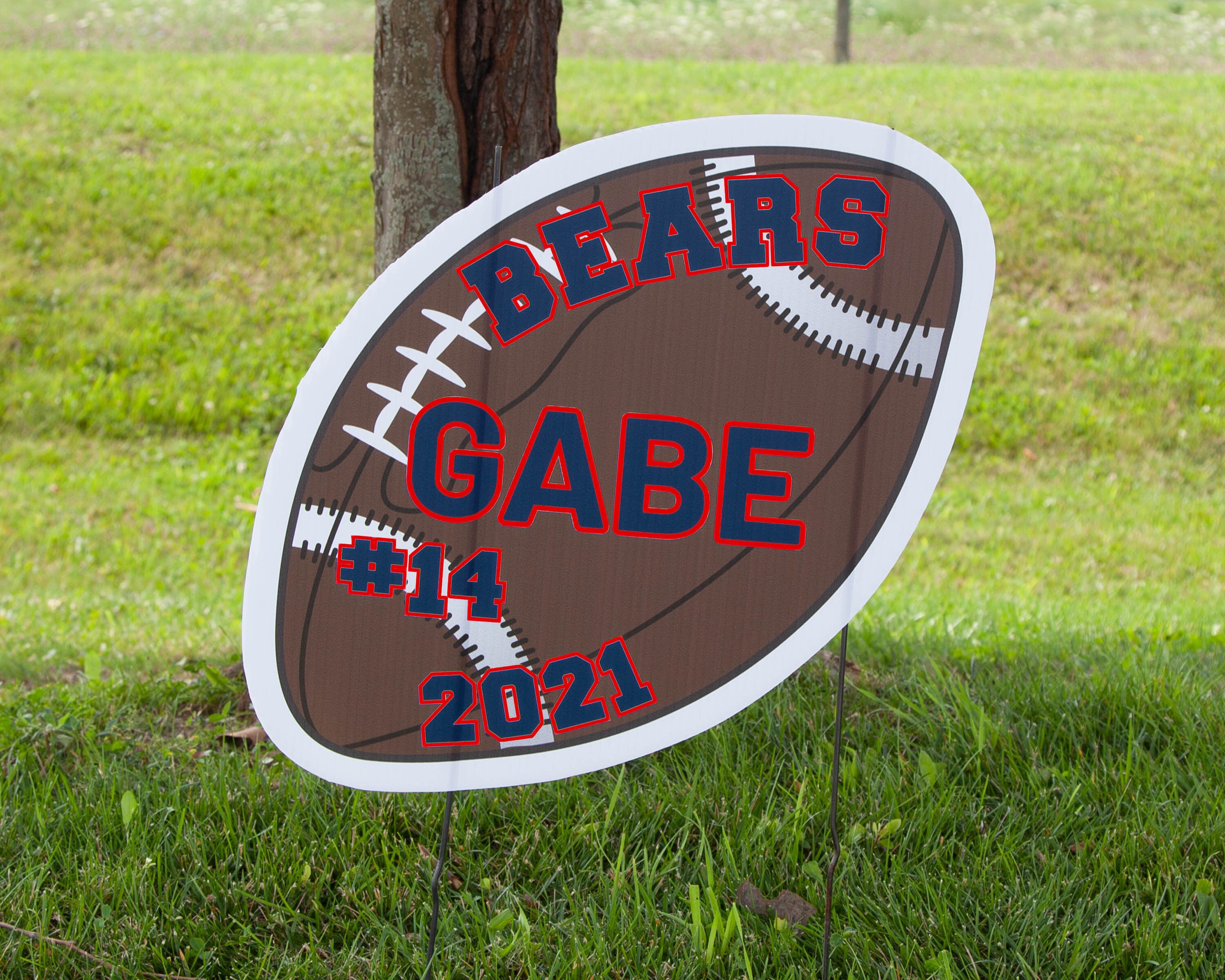 Personalized Football Yard Signs with Team Name Number & Etsy