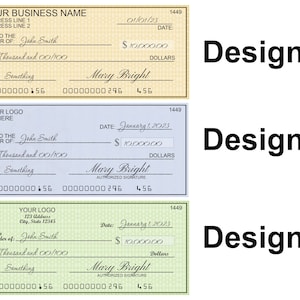 Custom Giant Check Large Check for Special Occasions Oversized Charity Checks Personalized Check Template image 3