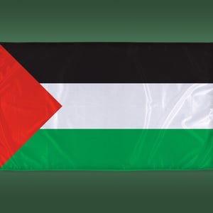 Handmade Palestine Flag - 3ft x 5ft - Made from Durable Polyester