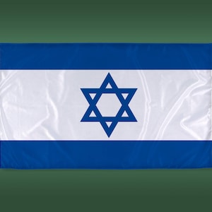 Handmade Israel Flag - 3ft x 5ft - Made from Durable Polyester