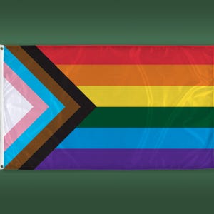 Progressive Pride Flag: 3'x5' Weather-Resistant Polyester