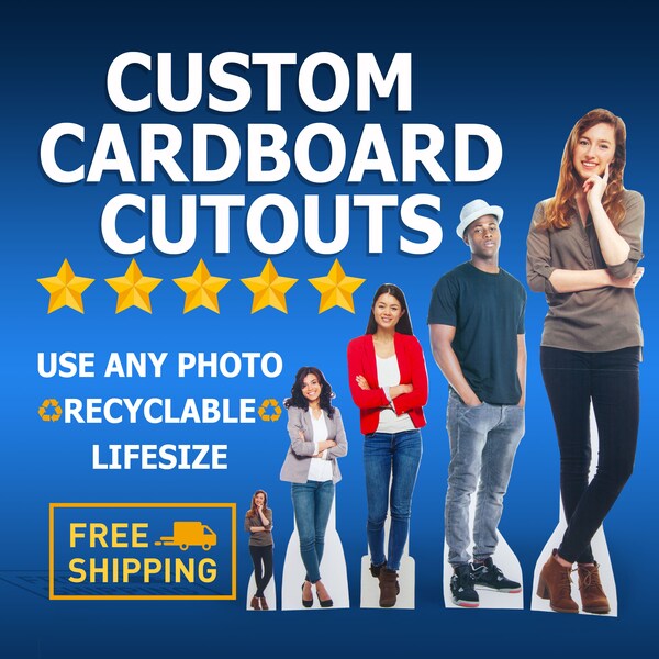 Cardboard Cutout Etsy
