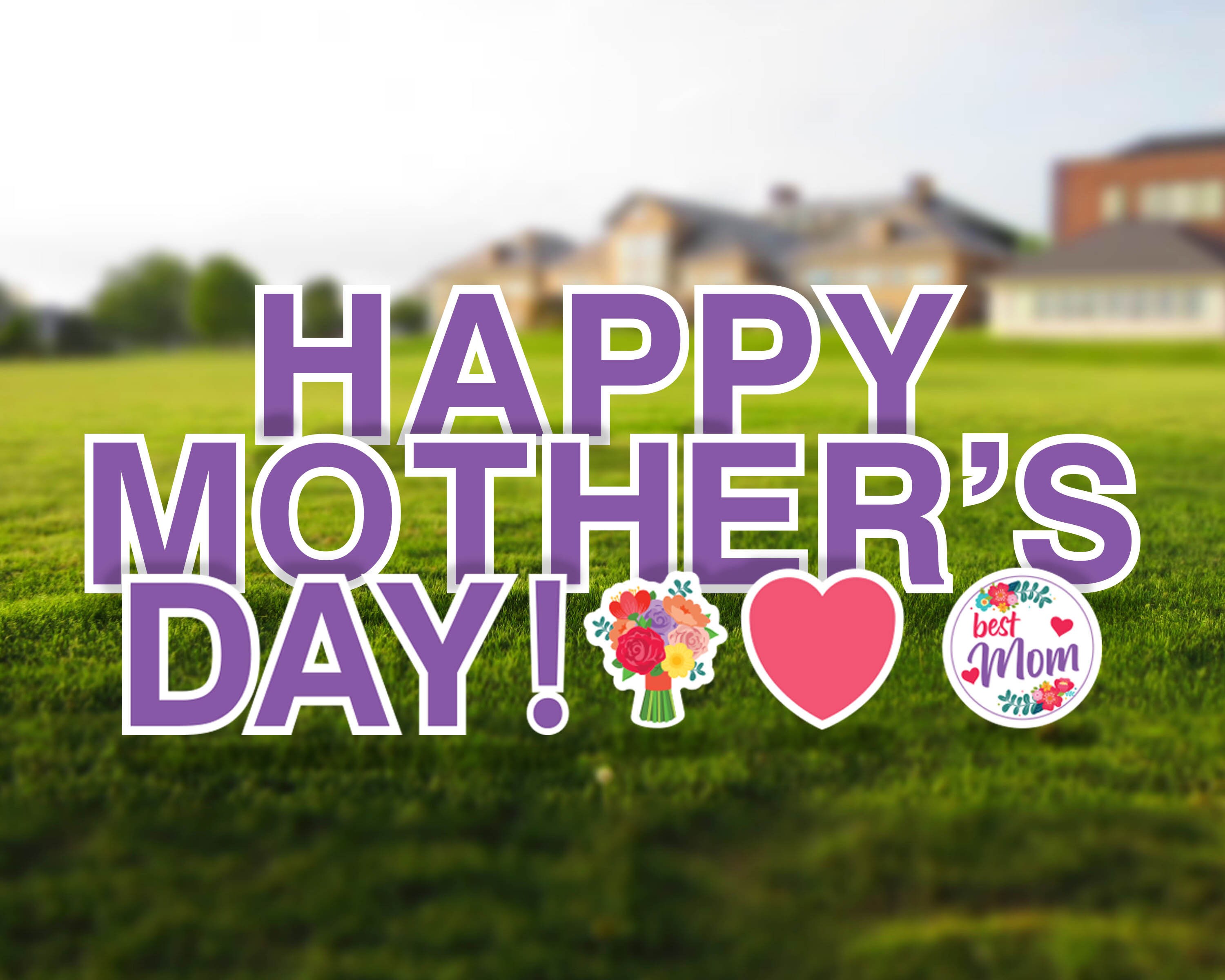 Happy Mother's Day Yard Decorations Weatherresistant Etsy