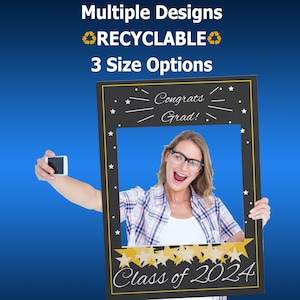 Personalized Graduation Photo Booth Frame: Grad Party Selfie Station