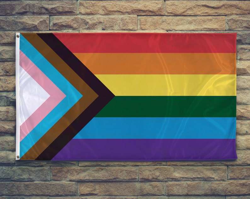 Progressive Pride Flag All Inclusive LGBTQ Pride Flag Etsy