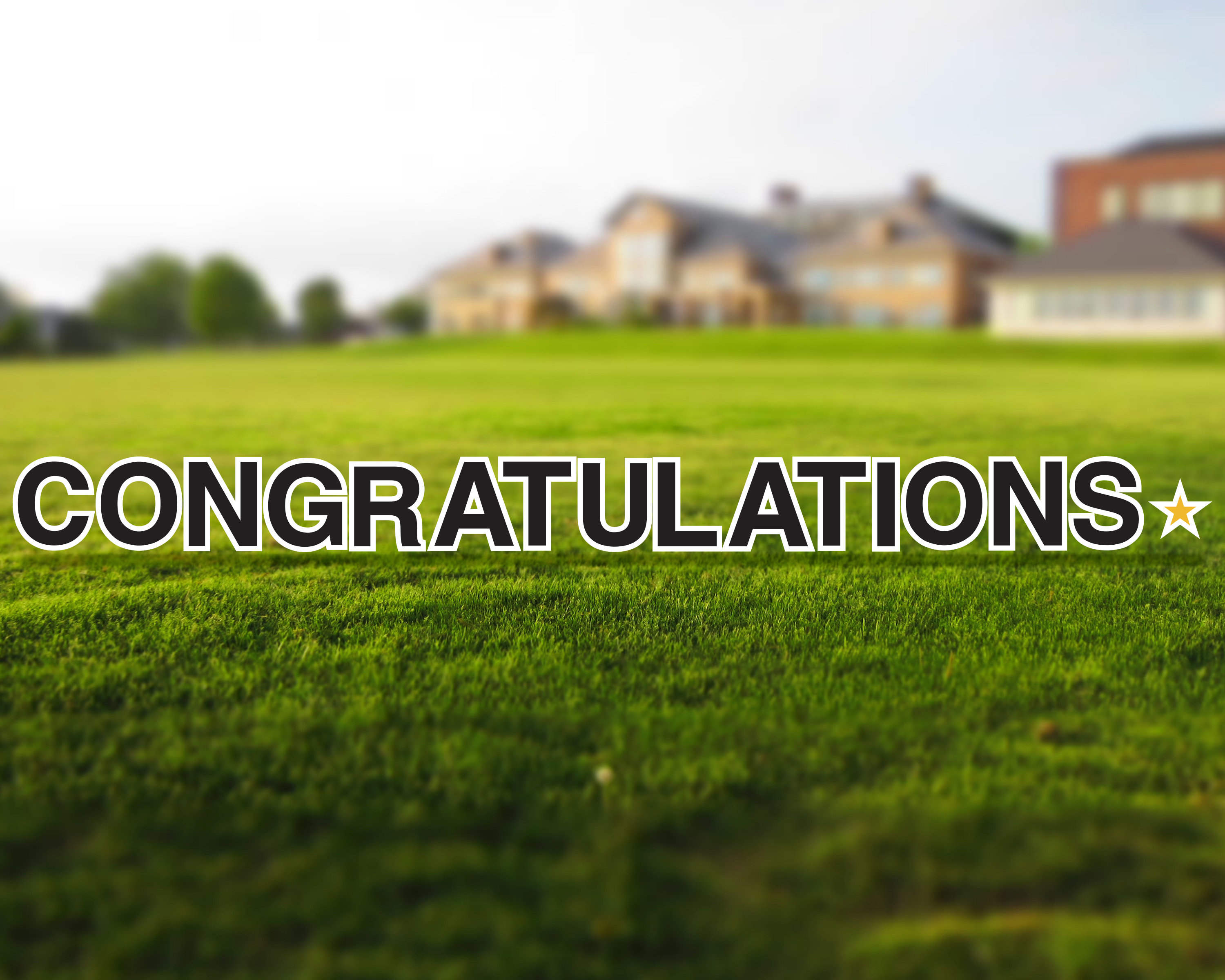 Congratulations Lawn Decorations Large 18in Tall Yard Sign Etsy